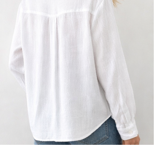 Oversize Women's Textured Shirt