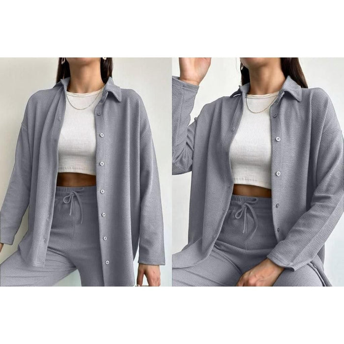 Women 2 pc cotton shirt/pant set style 6792