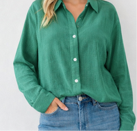 Oversize Women's Textured Shirt