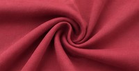 Close-up of red fabric with a swirl pattern