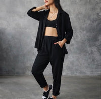 Gofre Textured Co-Ord- Blue | FG 4441