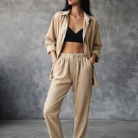 Gofre Textured Co-Ord- Blue | FG 4441