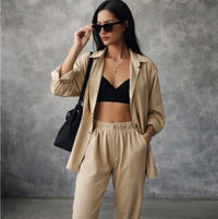 Gofre Textured Co-Ord- Blue | FG 4441