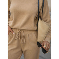 Fat Gorilla Amara Elegant Co-Ord Lounge Set - 2 Piece (Style 9945) Beige