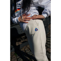 Womens Ladies jogger 2  side pockets drawstring elasticated waist print logo