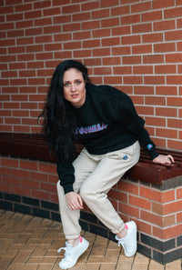 Womens fleece Joggers pants tracksuit bottoms 2 side pockets 1 back pocket and logo drawstring elasticated ladies