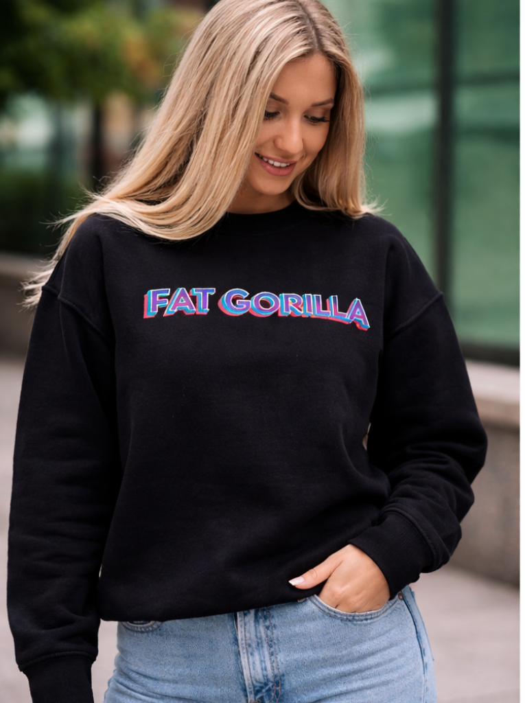 Fat Gorilla Unisex Graphic Crew Sweatshirt