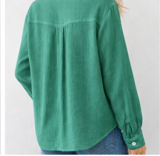 Oversize Women's Textured Shirt