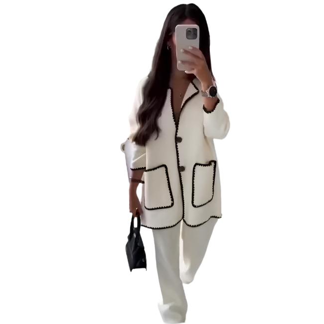 Womens 2 pc jacket/pant lounge set style 4423