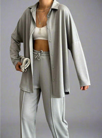 Fat gorilla Womens 2 pc set superb Modal set long sleeve Shirt /Pants style 6854