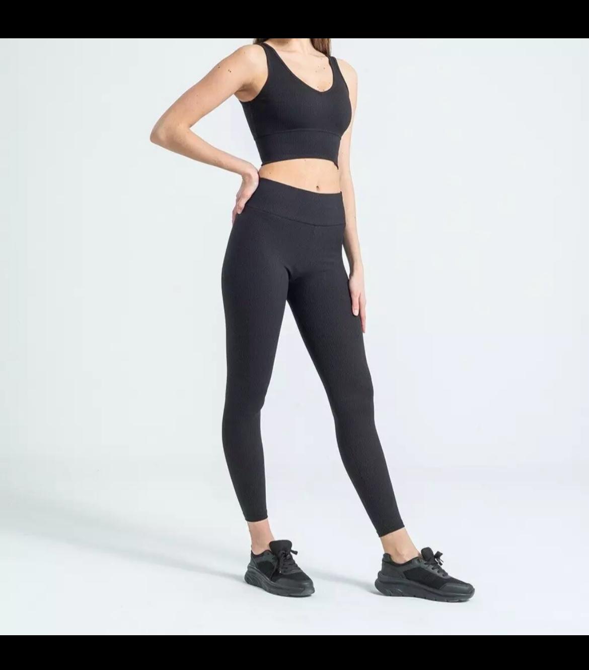 Fat Gorilla LADIES STRETCH FIT RIBBED HIGH WAIST fitness Gym legging 4102
