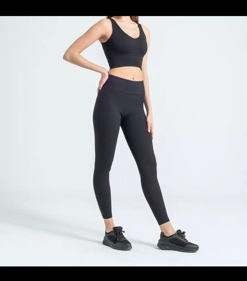 Fat Gorilla LADIES STRETCH FIT RIBBED HIGH WAIST fitness Gym legging 4102