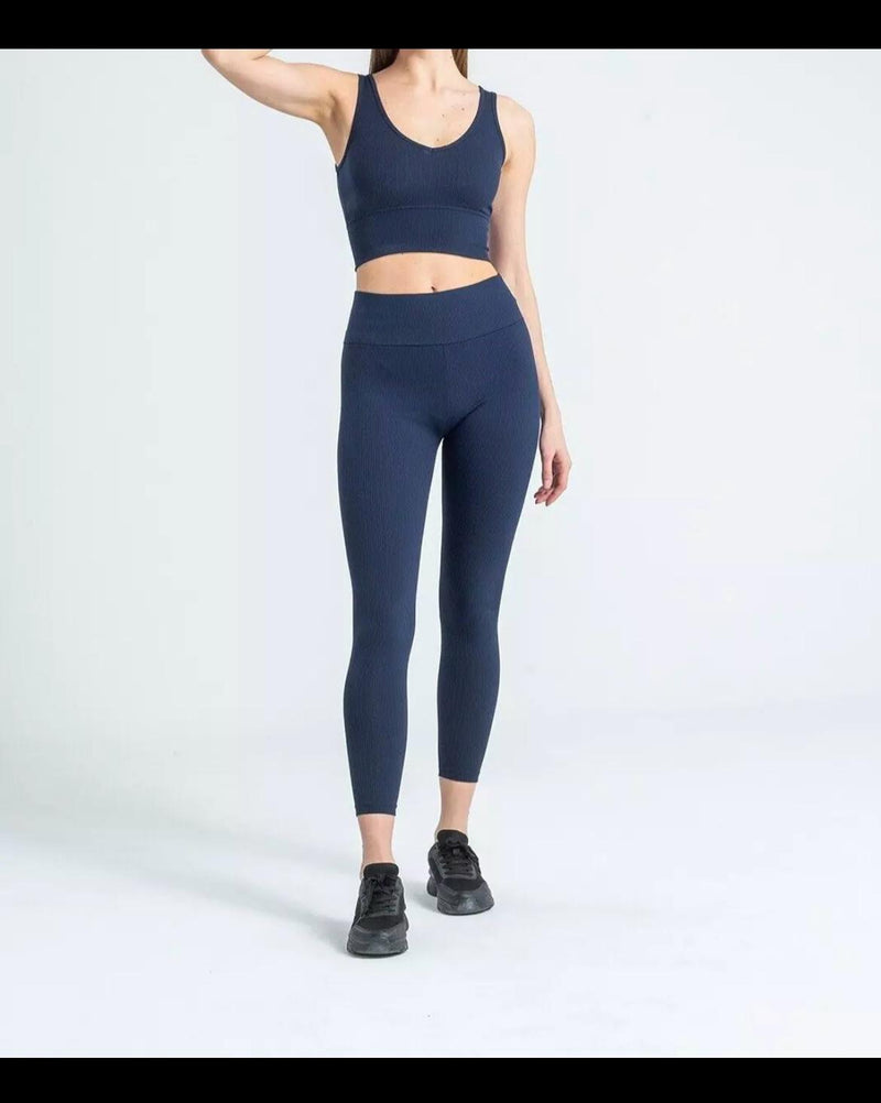 Fat Gorilla LADIES STRETCH FIT RIBBED HIGH WAIST fitness Gym legging 4102