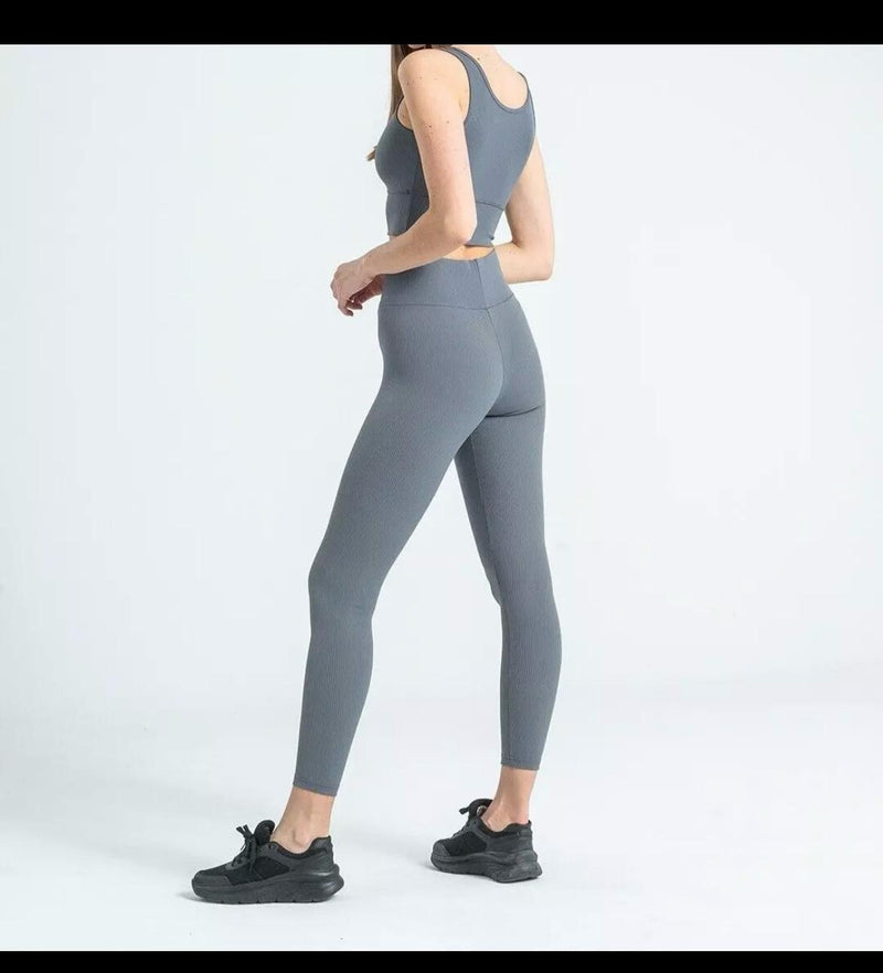 Fat Gorilla LADIES STRETCH FIT RIBBED HIGH WAIST fitness Gym legging 4102