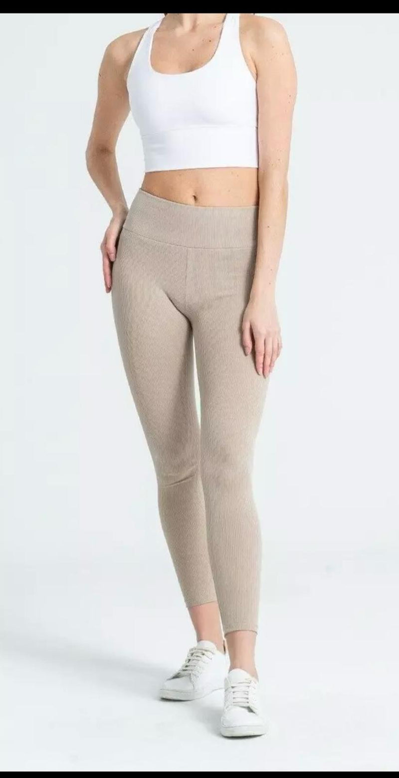 Fat Gorilla LADIES STRETCH FIT RIBBED HIGH WAIST fitness Gym legging 4102