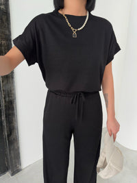 Women Ladies two pc set Top + Trouser elasticated waist 2 pockets Modal loungewear soft fabric 3659/2