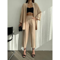 Womens 2 pc Kimono set top/pants everyday wear