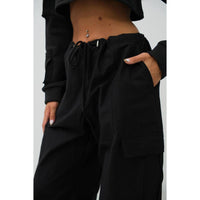 Womens cargo detailed trouser/pants style 24w010022