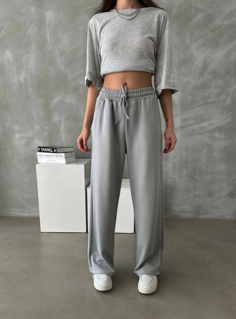 Womens basic Modal wide leg pant style 6810