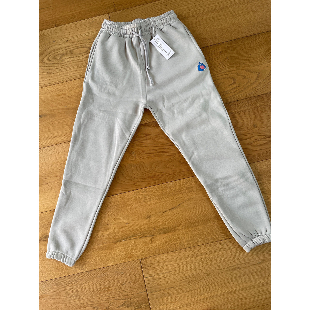 Womens Ladies jogger 2  side pockets drawstring elasticated waist print logo