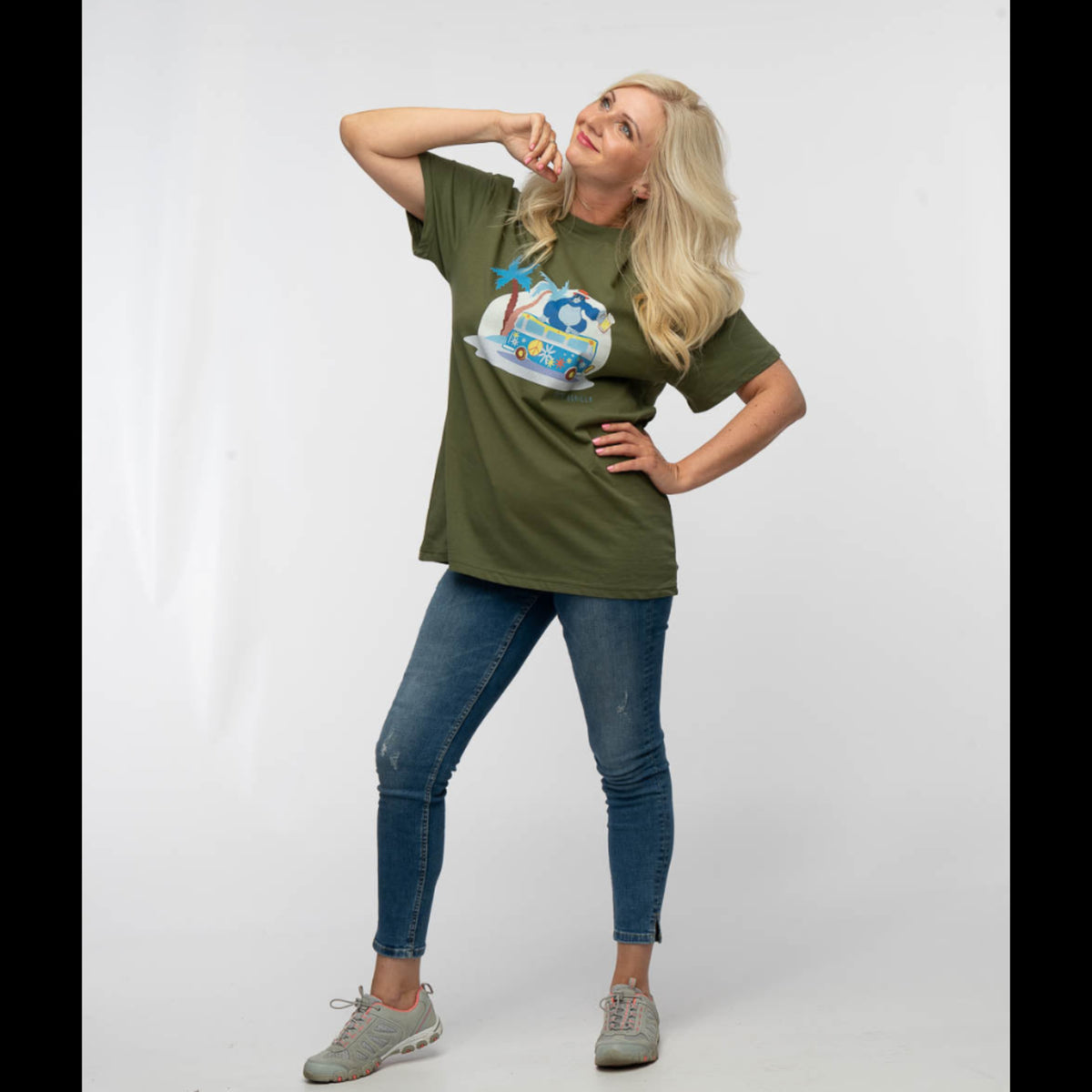 Fat Gorilla Hippie Go Ape Tee- Printed