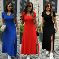 Womens Short Sleeve Black Dress