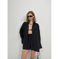 Womens Oversize Shirt/ Shorts 2 pc
