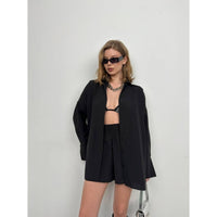 Womens Oversize Shirt/ Shorts 2 pc