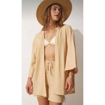 Womens Kimono 2 pc short/shirt  set