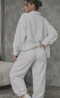 Fat Gorilla Women's Crinkle Relaxed Co-Ord Set