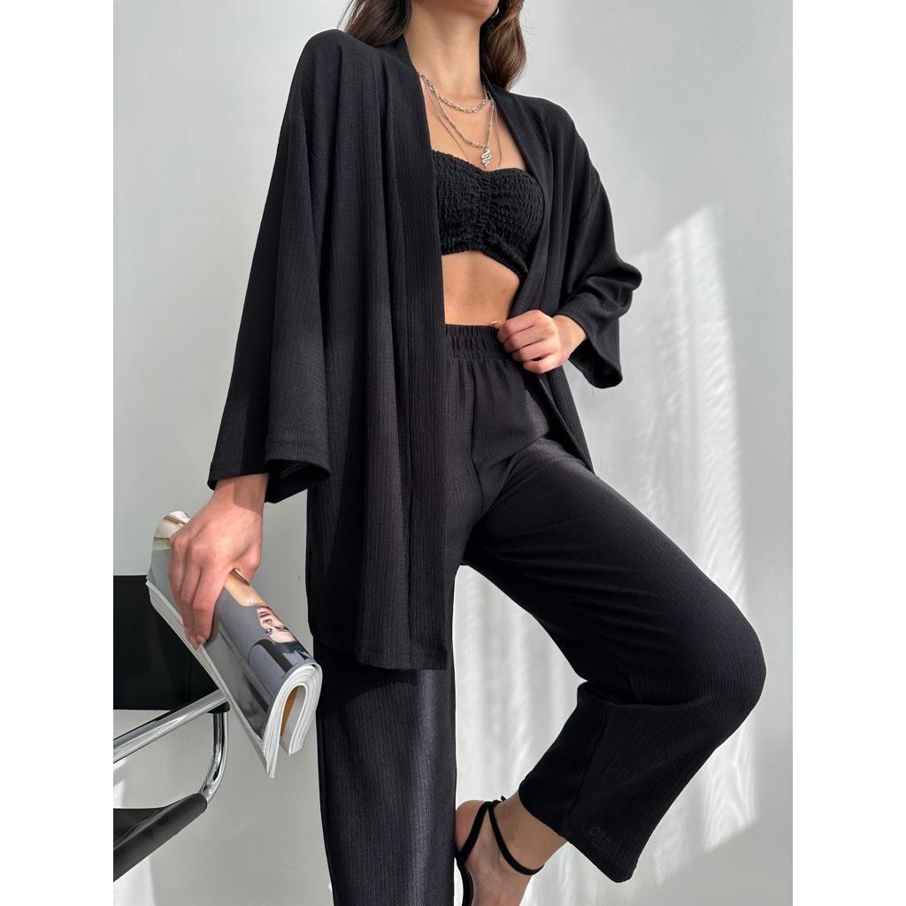 Womens 2 pc Kimono set top/pants everyday wear