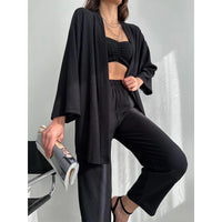 Womens 2 pc Kimono set top/pants everyday wear