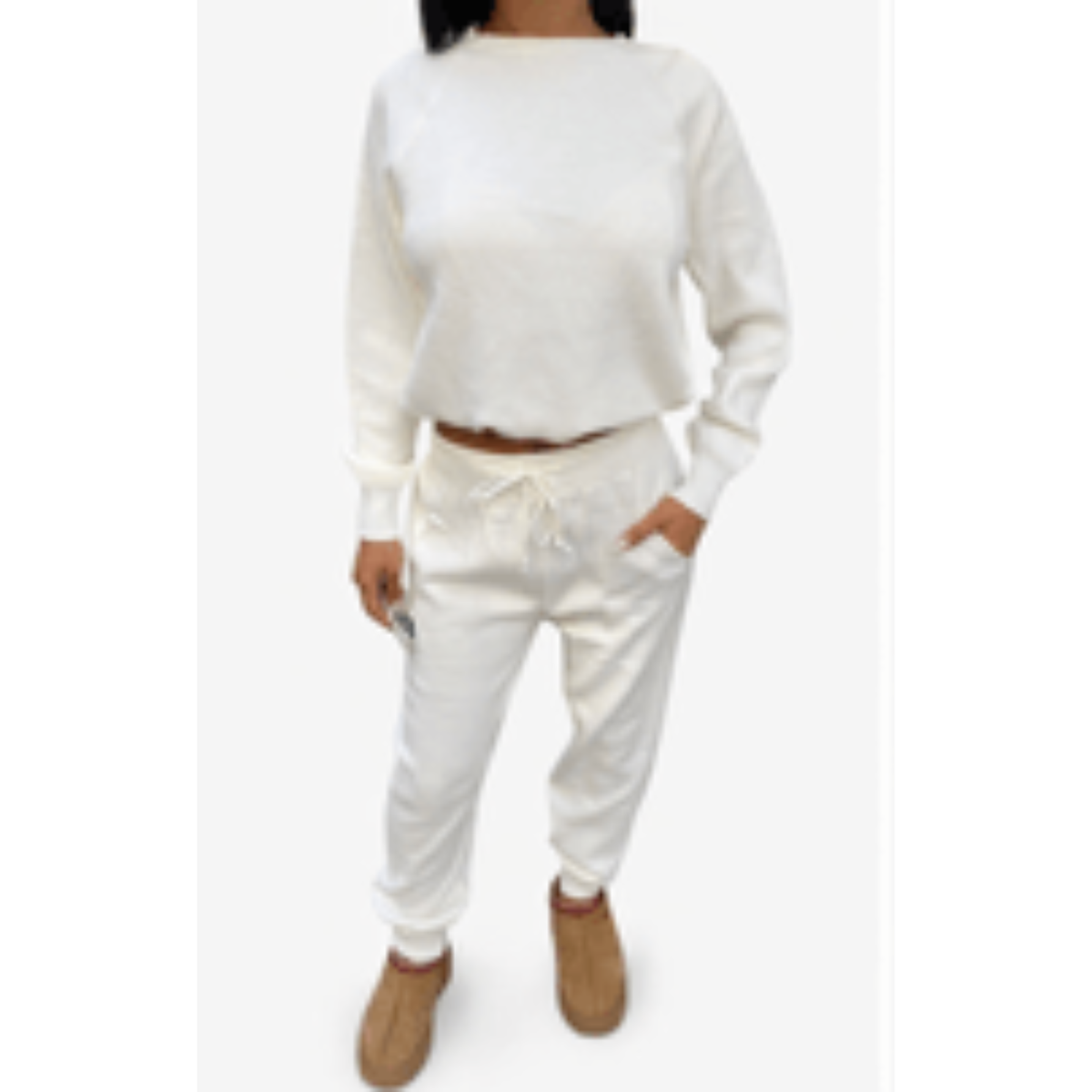 White top and pants 2 pc set