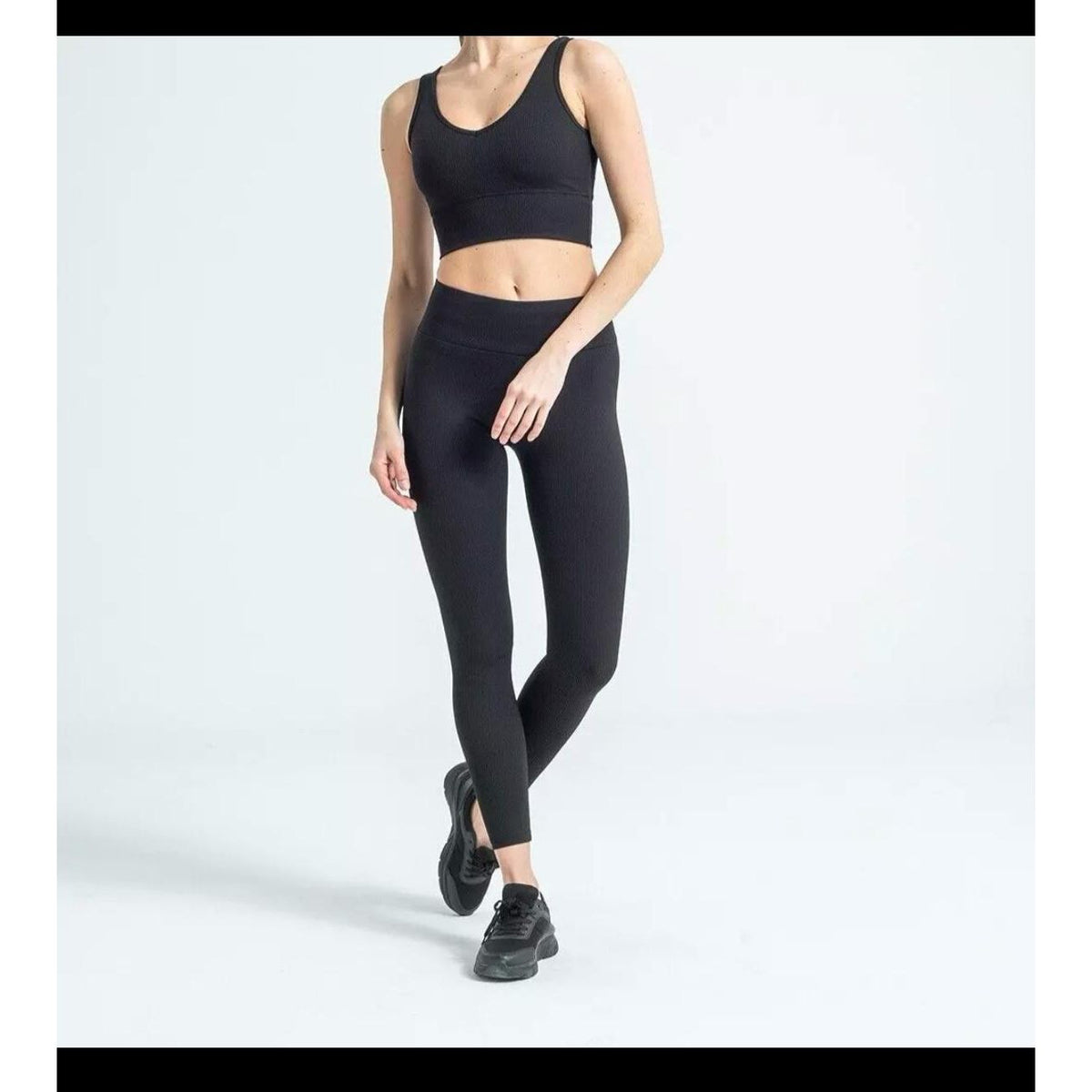 Fat Gorilla Womens Ribbed High- Waist Leggings - FAT GORILLA