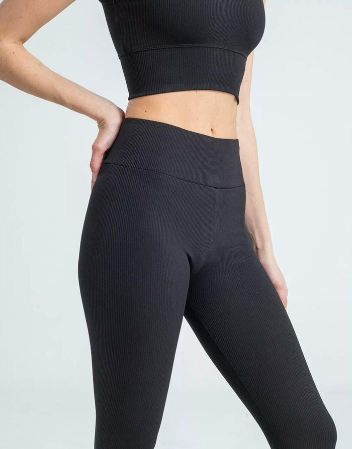 Fat Gorilla Womens Ribbed High- Waist Leggings - FAT GORILLA