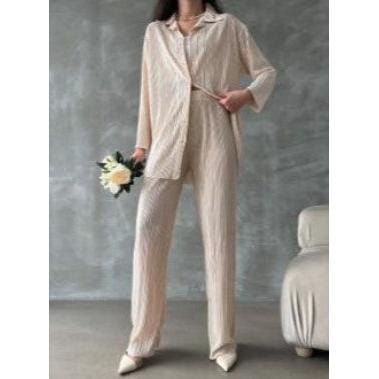 Fat Gorilla Womens 2 pc pleat shirt and trouser set - FAT GORILLA