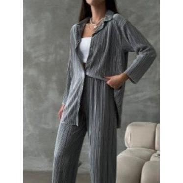 Fat Gorilla Womens 2 pc pleat shirt and trouser set - FAT GORILLA