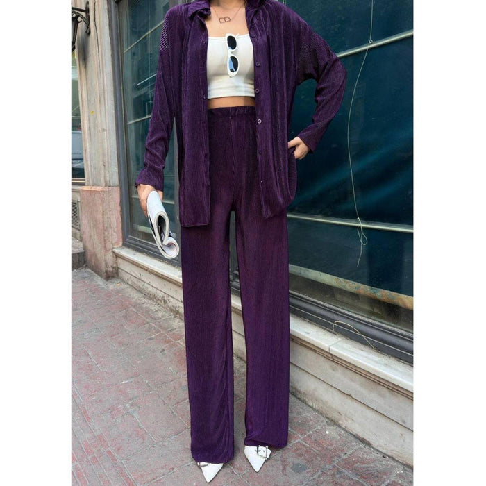 Fat Gorilla Pleated Lounge Set- 2 Piece Style 6911 - FAT GORILLA