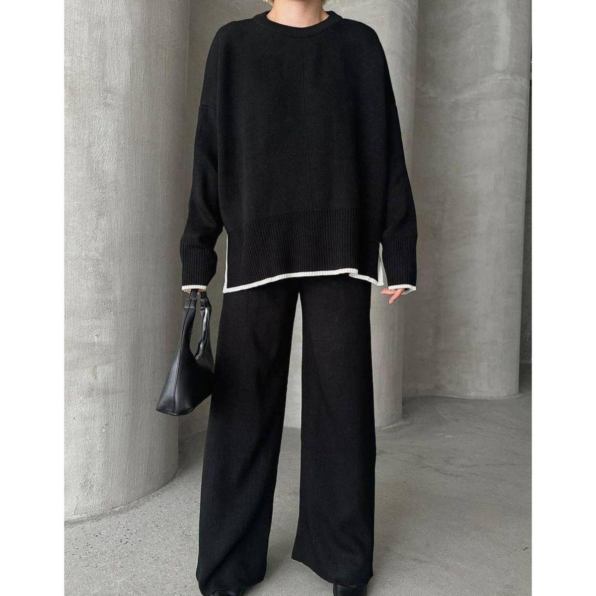 Fat Gorilla Womens Knitted Set -Drawstring Pants - FAT GORILLA