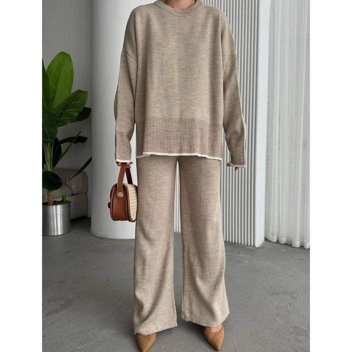 Fat Gorilla Womens Knitted Set -Drawstring Pants - FAT GORILLA