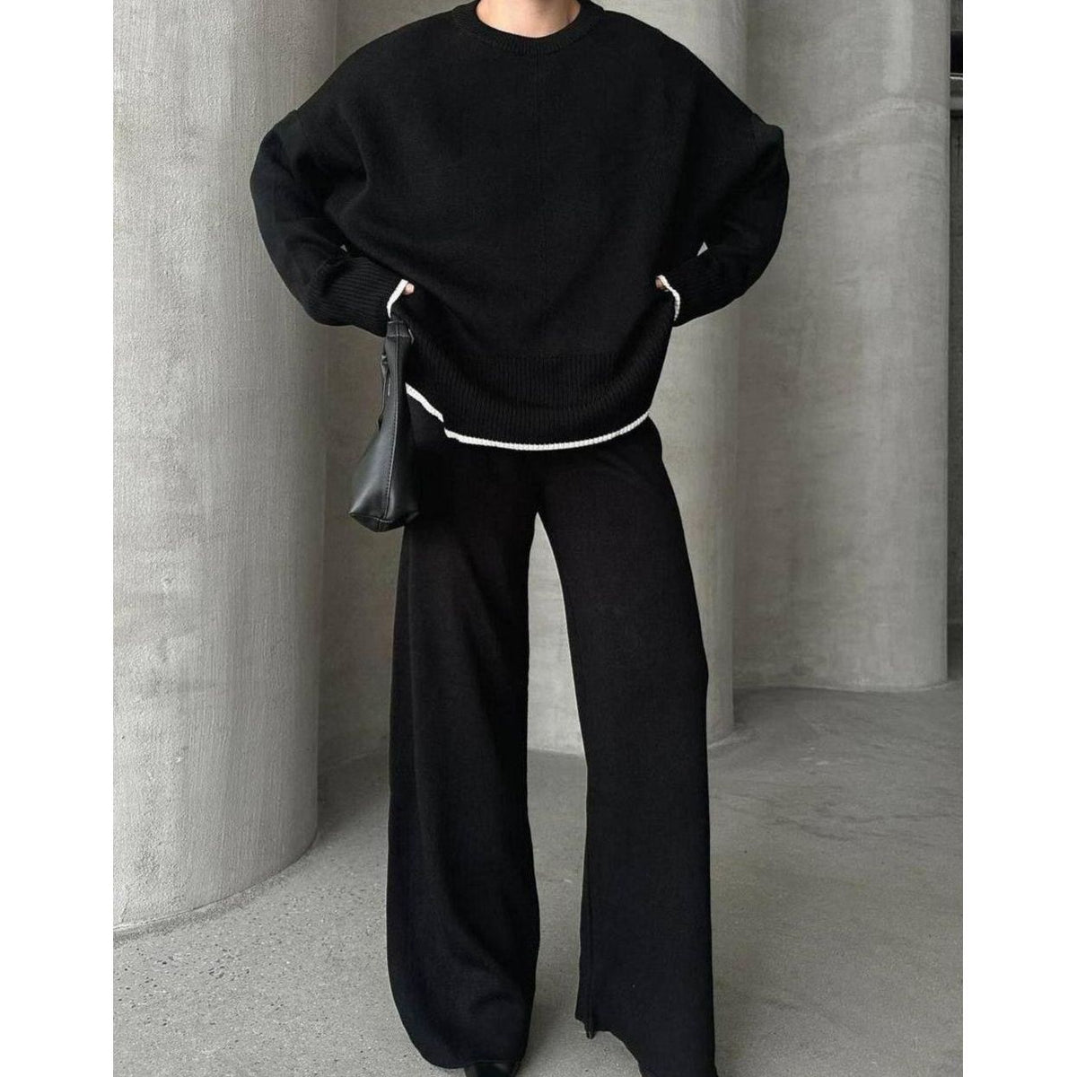 Fat Gorilla Womens Knitted Set -Drawstring Pants - FAT GORILLA