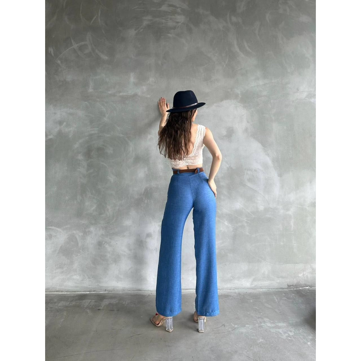 Fat Gorilla Women's Linen Palazzo Trousers- Wide Leg - FAT GORILLA