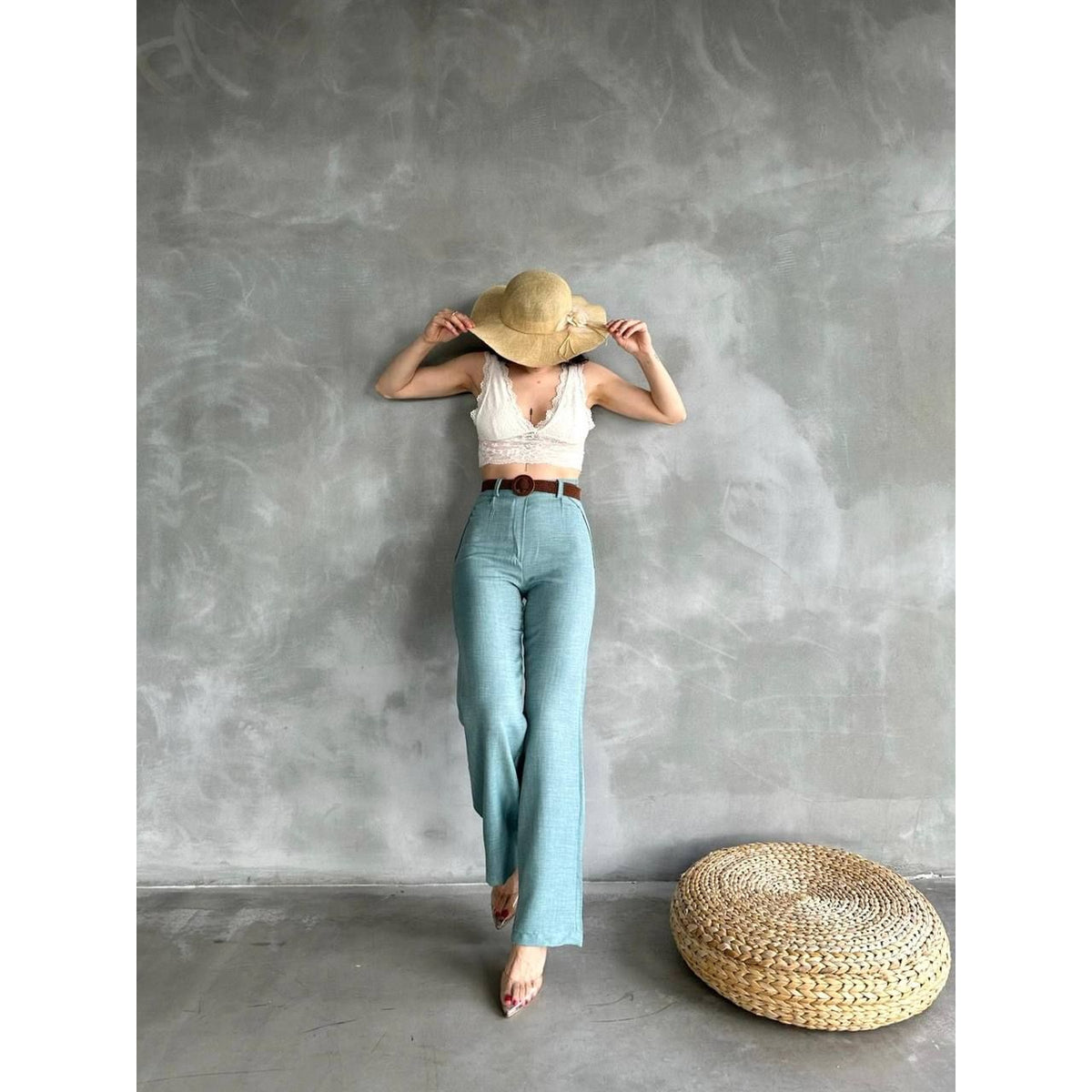 Fat Gorilla Women's Linen Palazzo Trousers- Wide Leg - FAT GORILLA