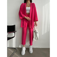 Womens 2 pc Kimono set top/pants everyday wear