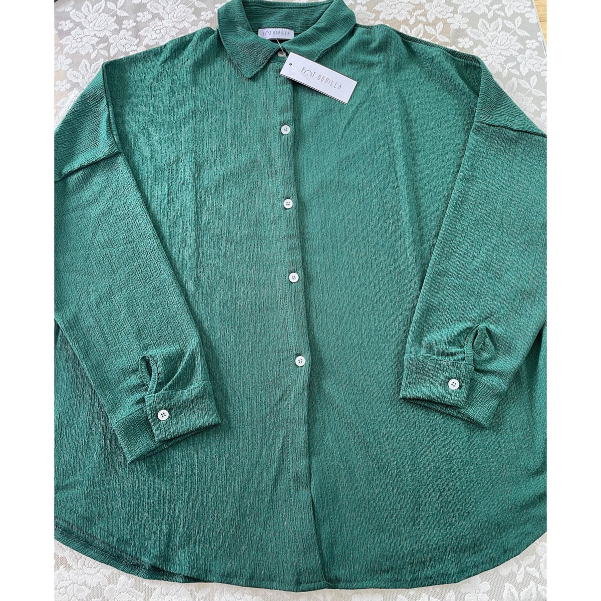 Fat Gorilla Oversize Women's Textured Shirt - FAT GORILLA