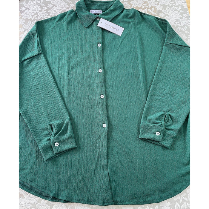 Fat Gorilla Oversize Women's Textured Shirt - FAT GORILLA