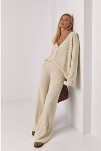 Style 4428 womens Chic & Chic ladies 2 pc knitted set cardigan/pant