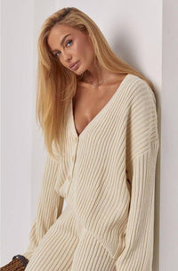Style 4428 womens Chic & Chic ladies 2 pc knitted set cardigan/pant