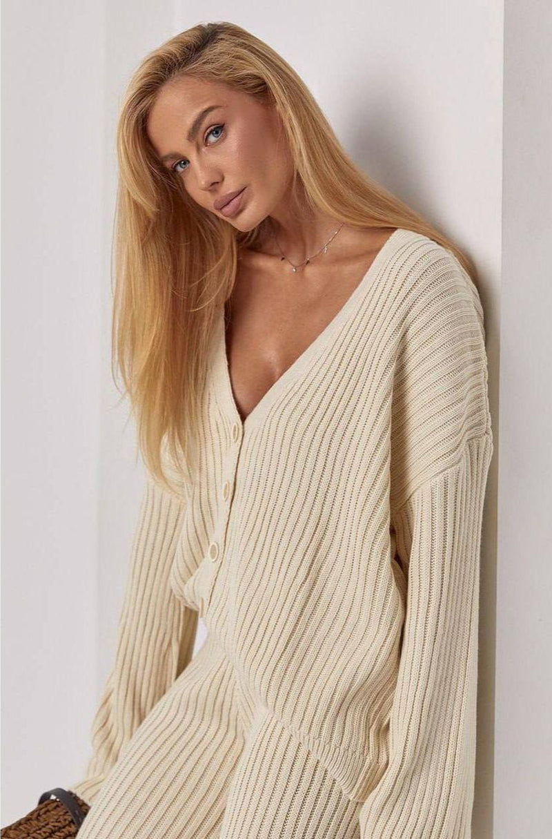 Style 4428 womens Chic & Chic ladies 2 pc knitted set cardigan/pant