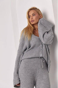 Style 4428 womens Chic & Chic ladies 2 pc knitted set cardigan/pant